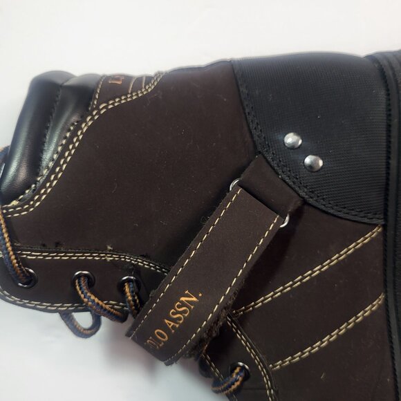 US Polo ASSN Connor Men's Brown Boots Size 4 - Picture 12 of 13